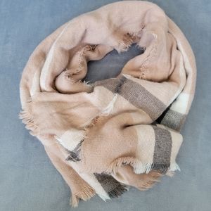 Pink Plaid Scarf- NWOT